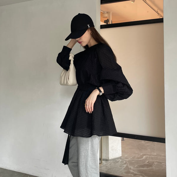 sold out 】 volume gather blouse – meing.theshop
